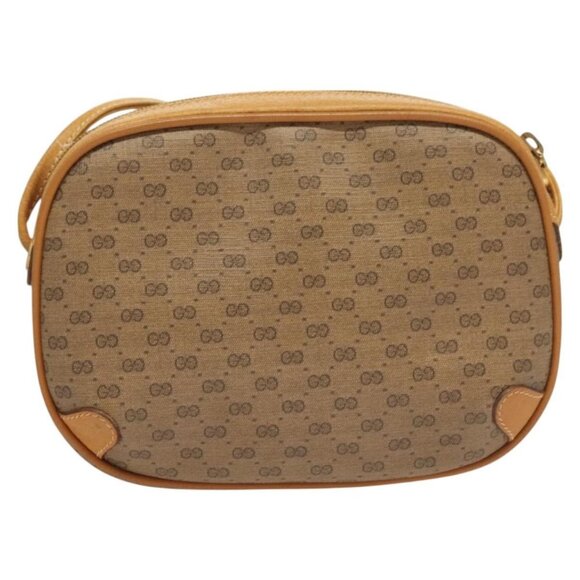 GUCCI GG Supreme Web Sherry Line Bag PVC Beige Gold 164 02 066 Auth yk18484 - Picture 3 of 16